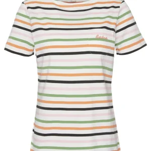 Barbour T-Shirt Bradley, Cloud Stripe Günstig